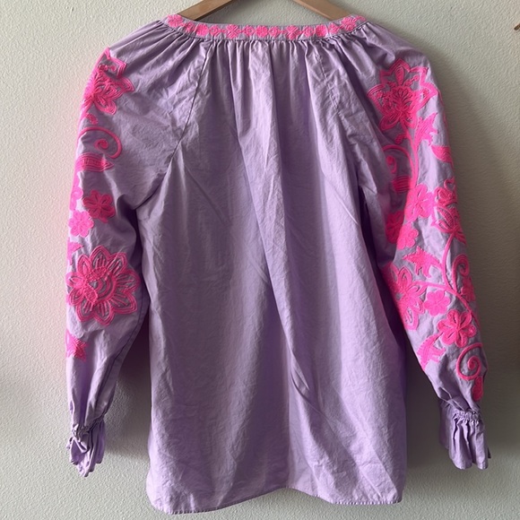 Lilly Pulitzer Revina Cotton Tunic in Purple Size Small - Picture 5 of 5